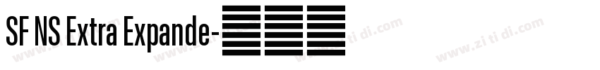 SF NS Extra Expande字体转换